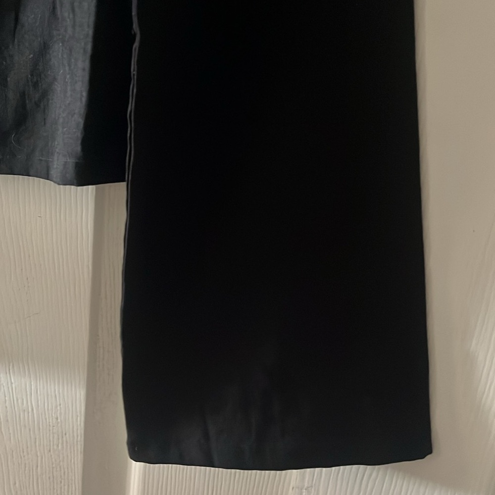 Black front tie shirt with bell sleeve - Picture 5 of 5